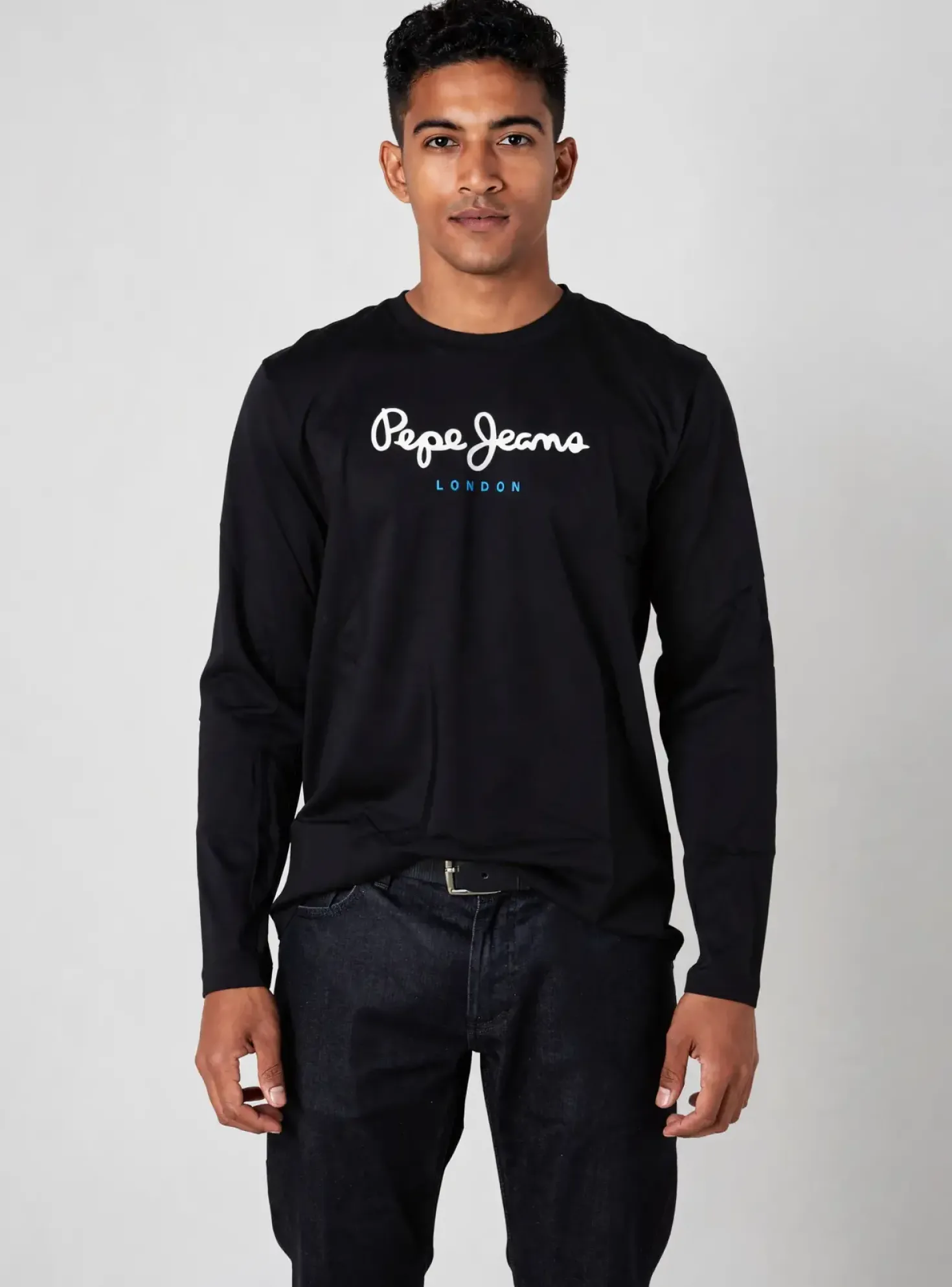 T-shirt Pepe Jeans Noir Manches Longues