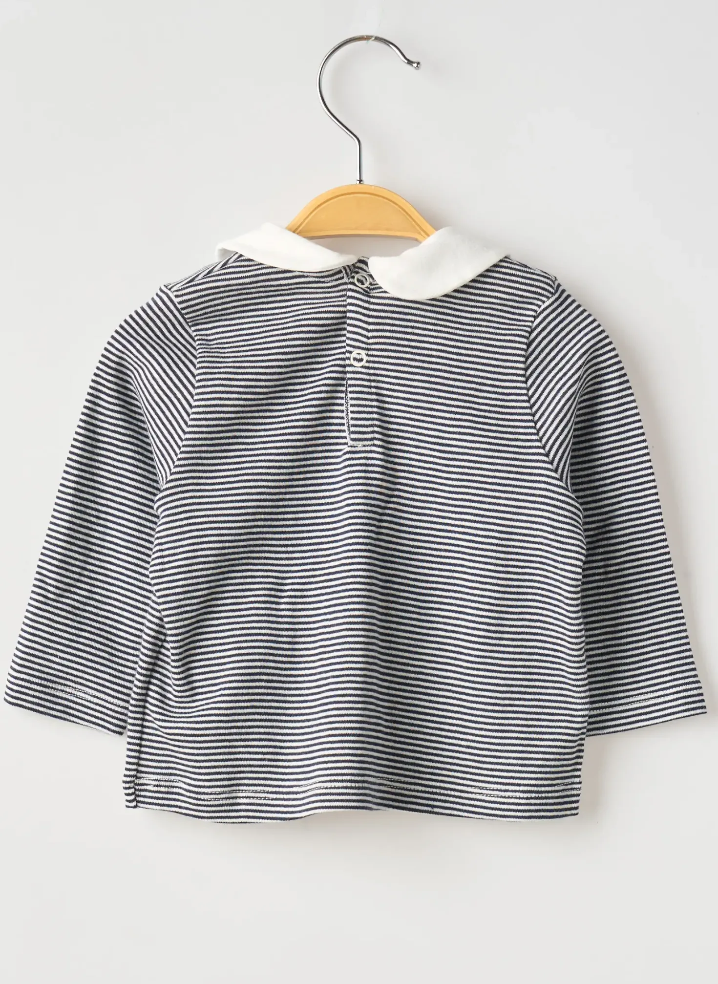 T-shirt Petit Bateau Bleu Manches Longues