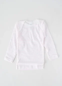 T-shirt Petit Bateau Rose Manches Longues