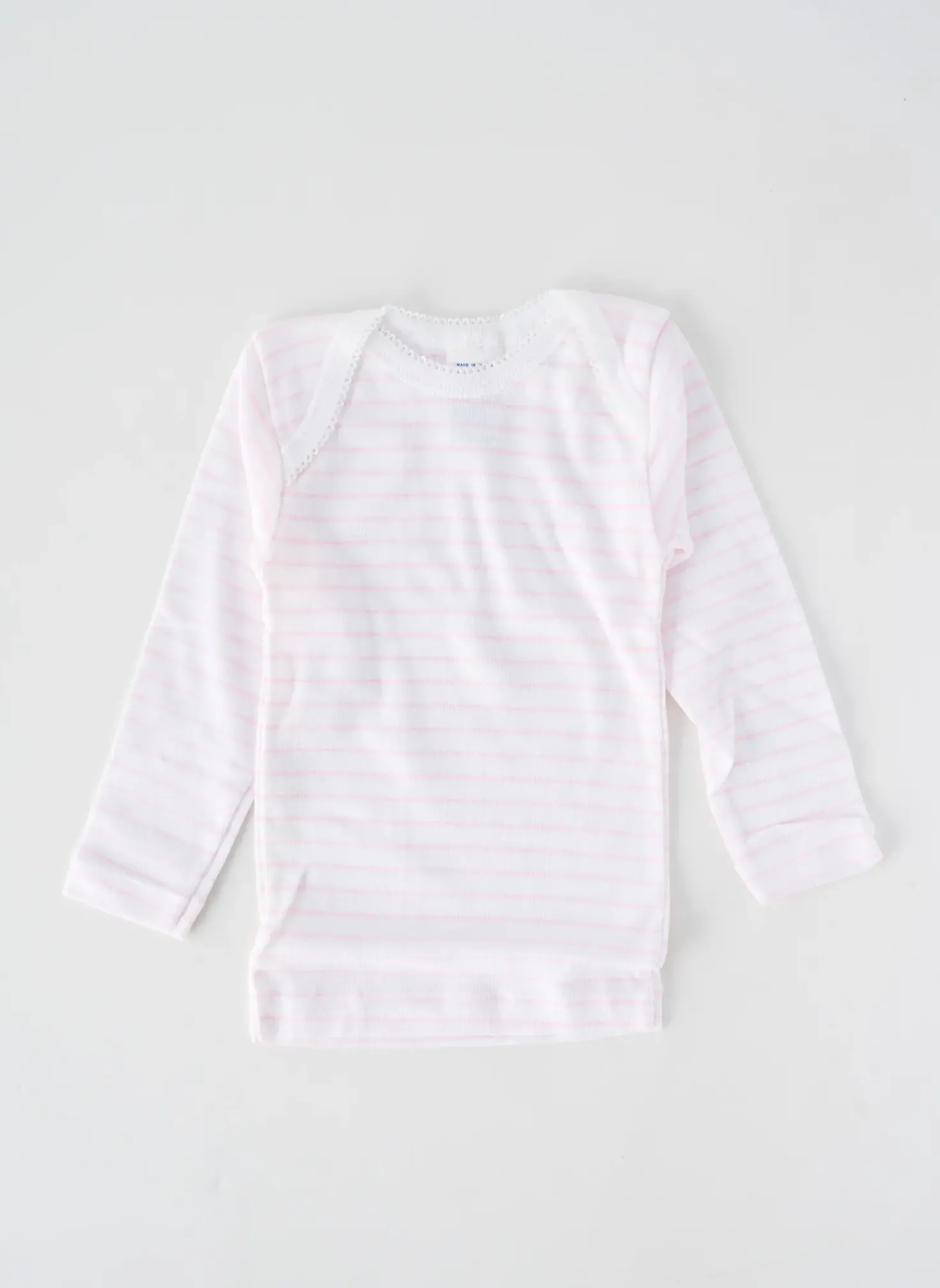 T-shirt Petit Bateau Rose Manches Longues