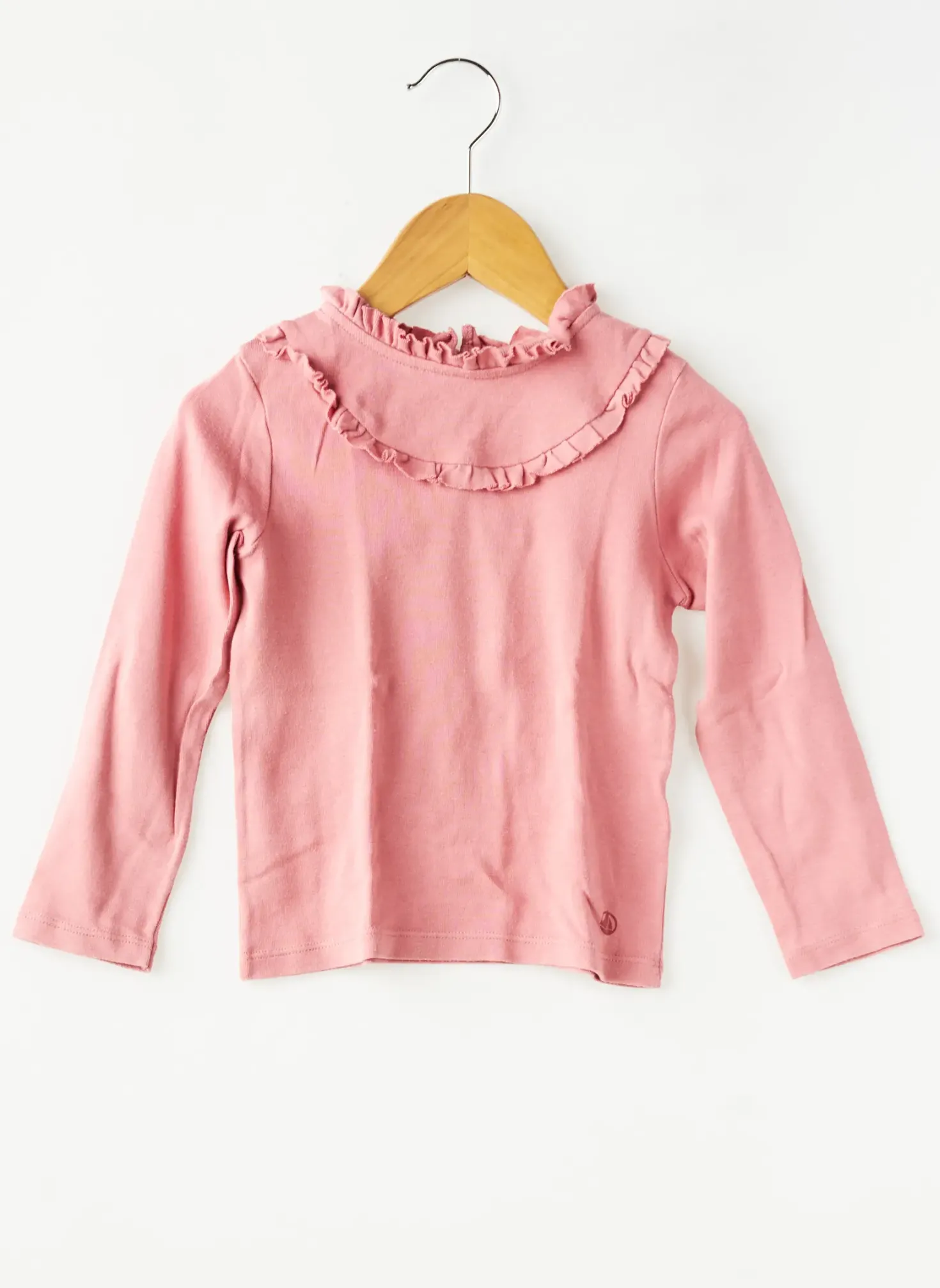 T-shirt Petit Bateau Rose Manches Longues