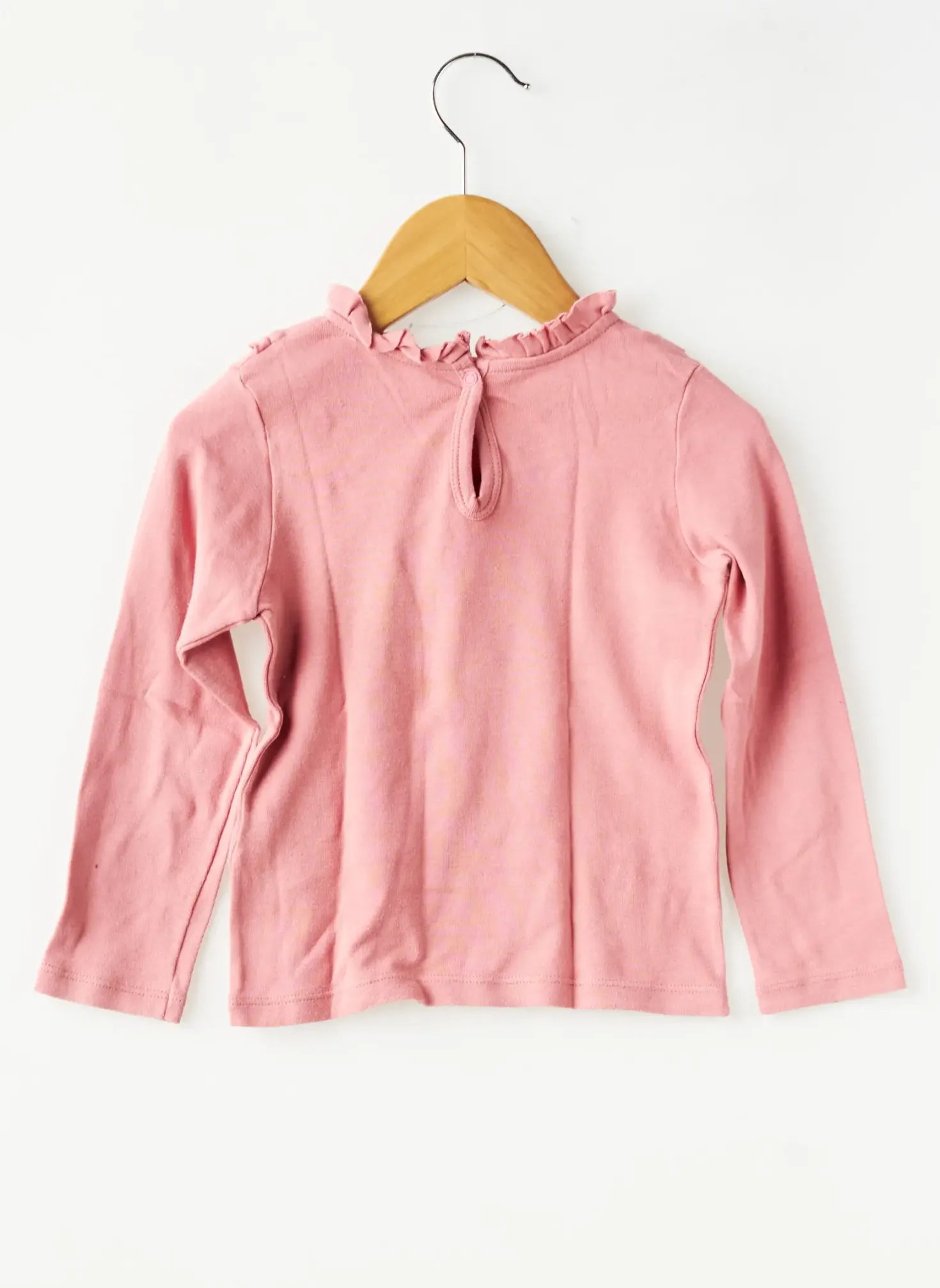 T-shirt Petit Bateau Rose Manches Longues