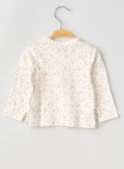 T-shirt Petit Bateau Rouge Manches Longues