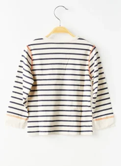 T-shirt 3 Pommes Beige Manches Longues