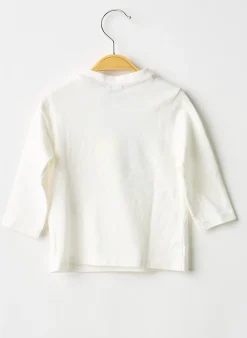 T-shirt 3 Pommes Blanc Manches Longues