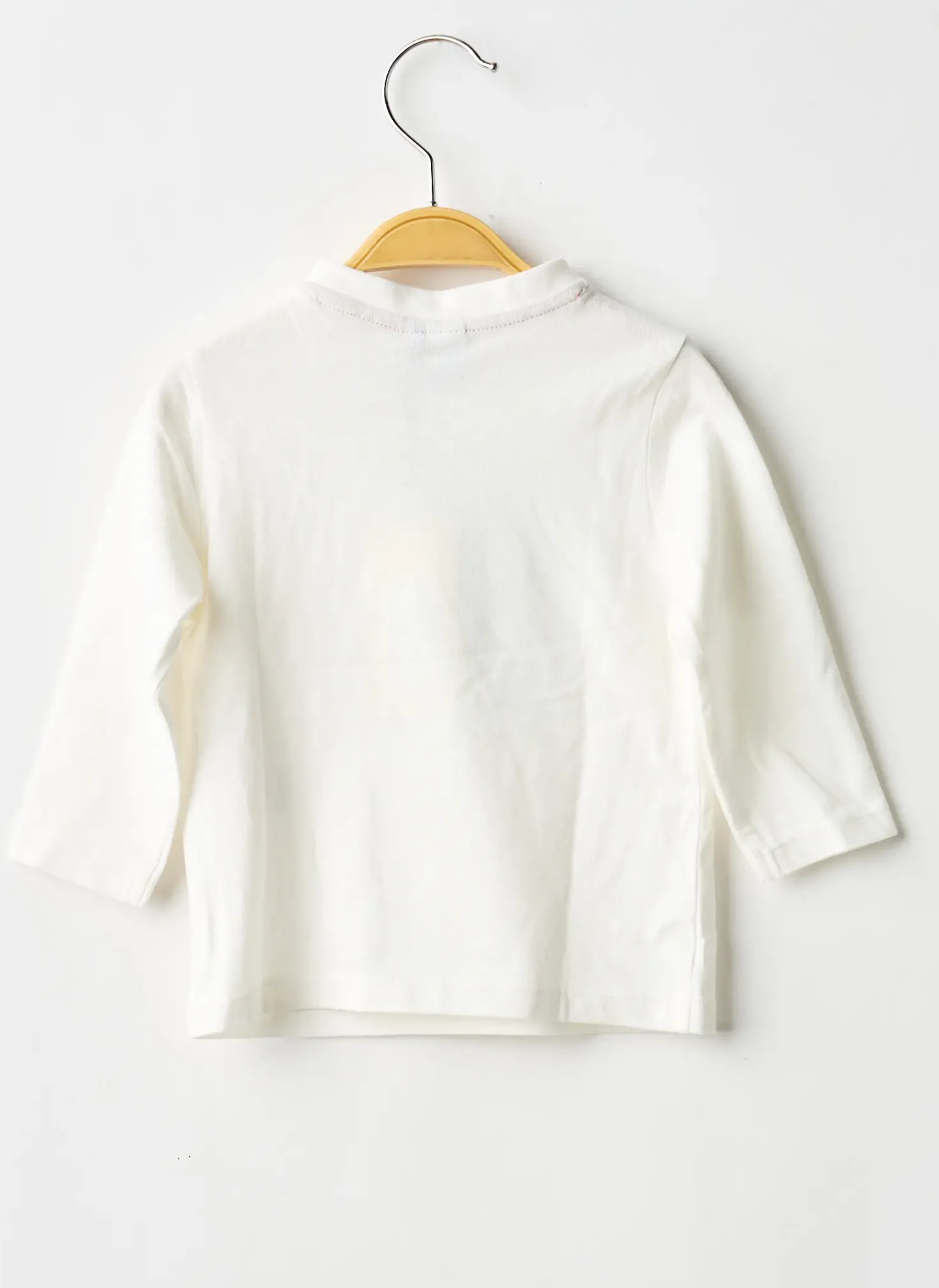 T-shirt 3 Pommes Blanc Manches Longues