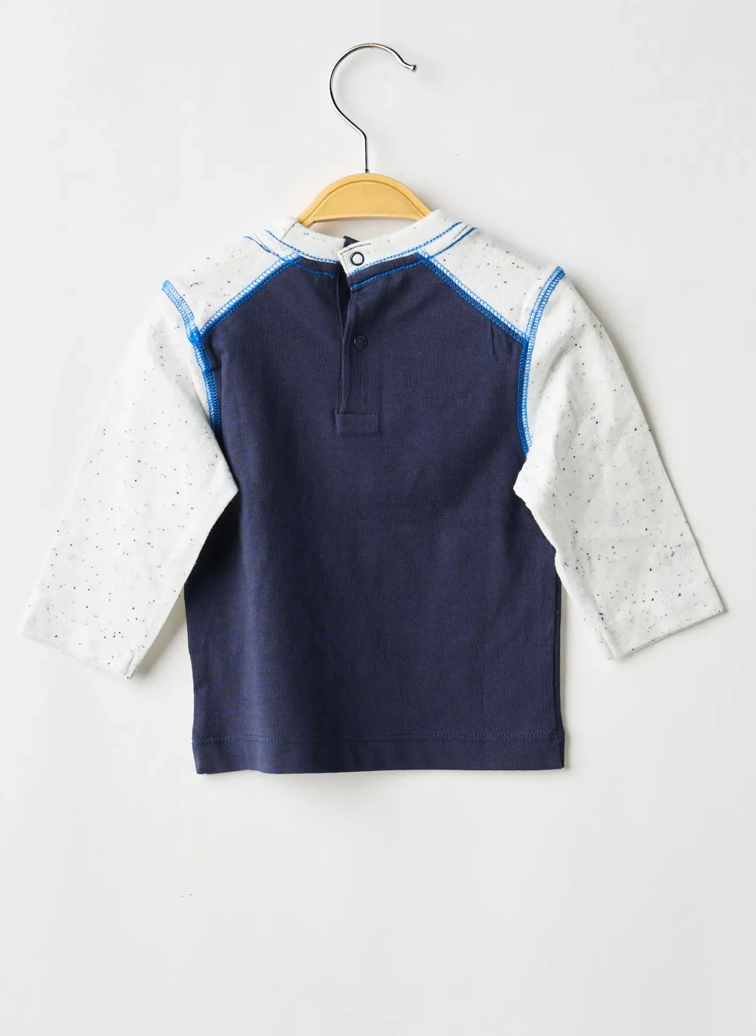 T-shirt 3 Pommes Bleu Manches Longues