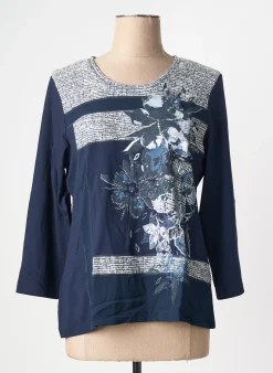 T-shirt Rabe Bleu Manches 3/4
