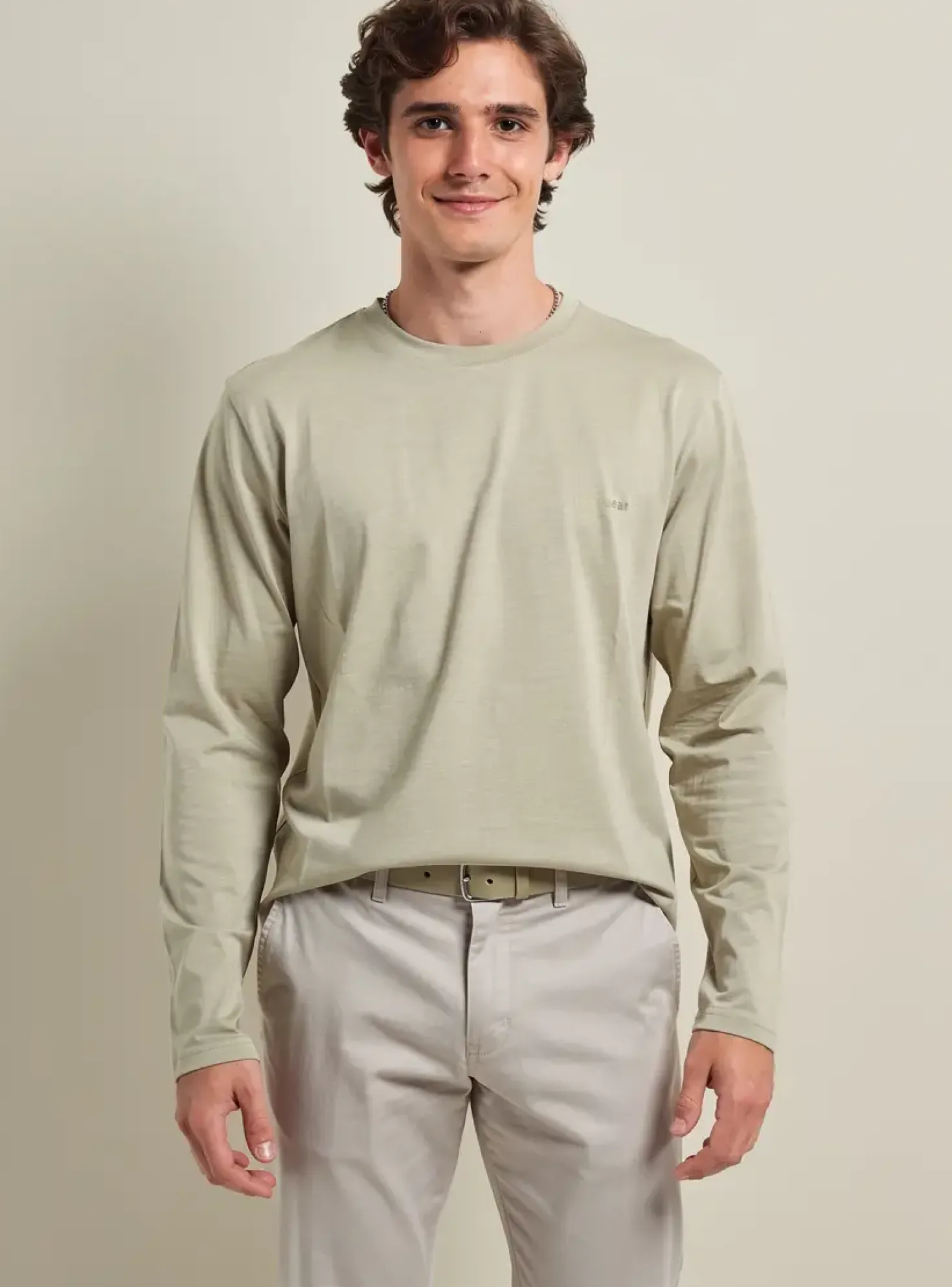 T-shirt Ragwear Vert Clair Manches Longues