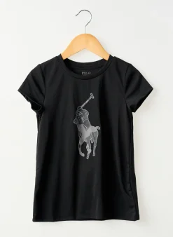 T-shirt Ralph Lauren Noir Manches Courtes