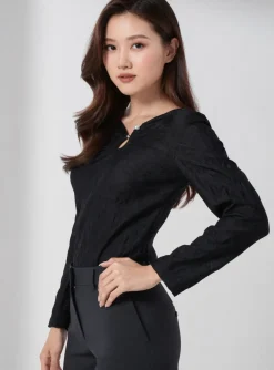 T-shirt Salsa Noir Manches Longues