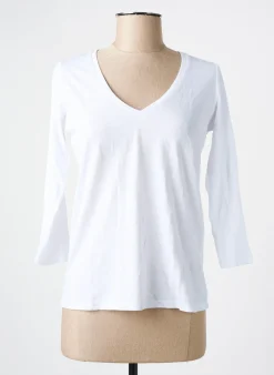 T-shirt School Rag Blanc Manches 3/4