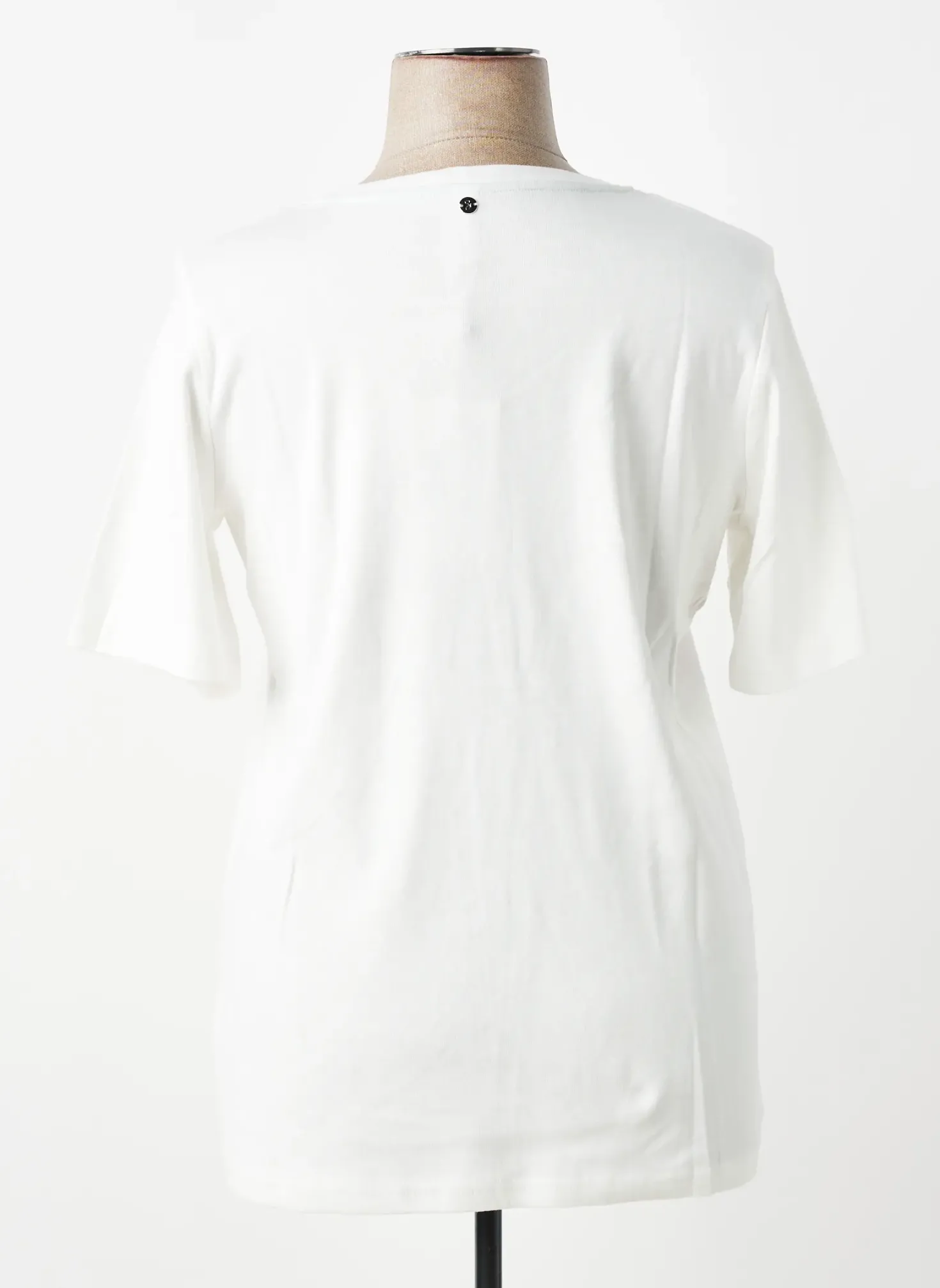 T-shirt Sheego Blanc Manches Courtes