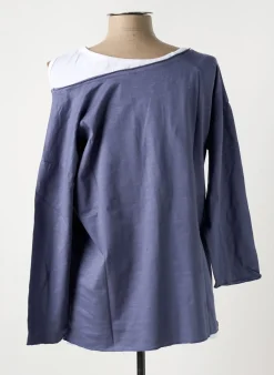 T-shirt Sheego Bleu Manches 3/4