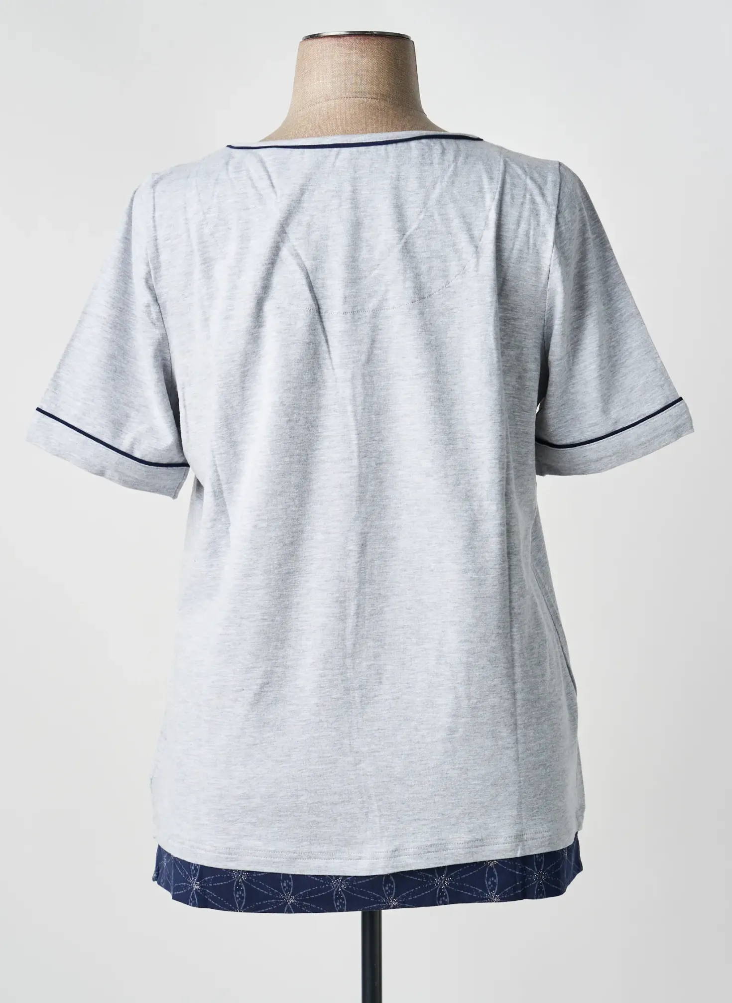 T-shirt Sheego Gris Manches Courtes