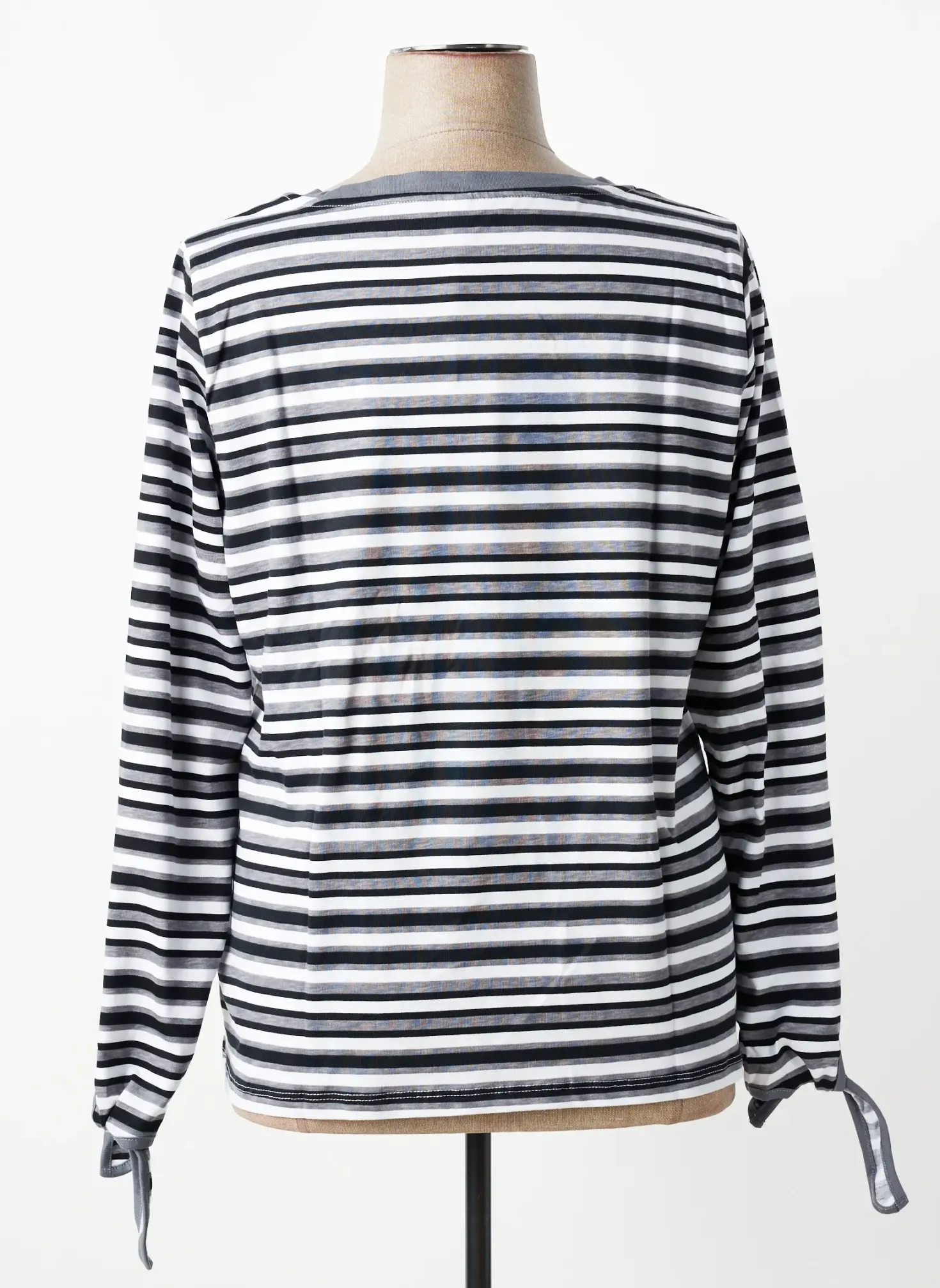 T-shirt Sheego Gris Manches Longues