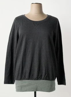 T-shirt Sheego Gris Manches Longues