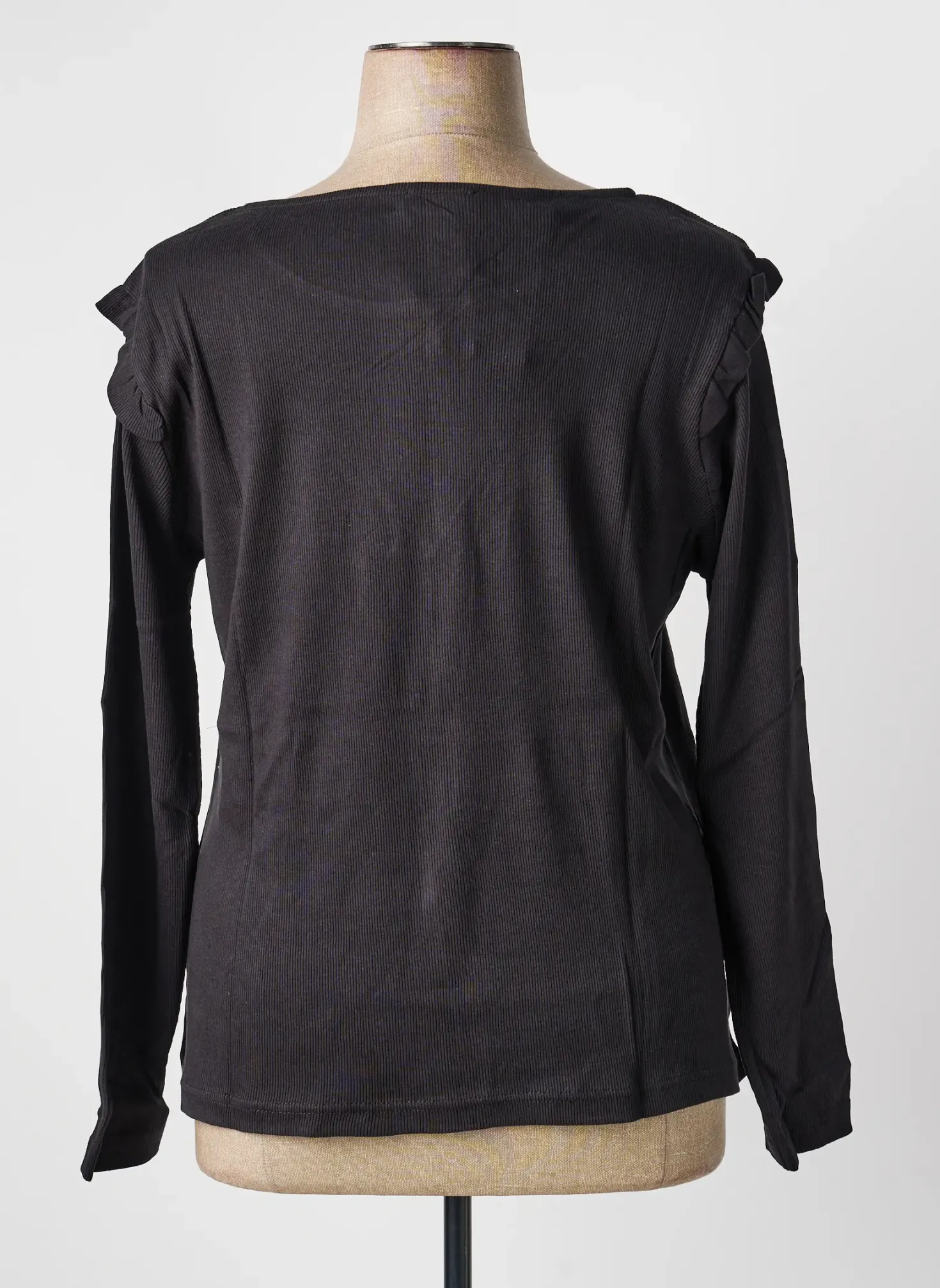 T-shirt Sheego Noir Manches Longues