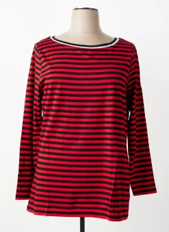 T-shirt Sheego Rouge Manches Longues