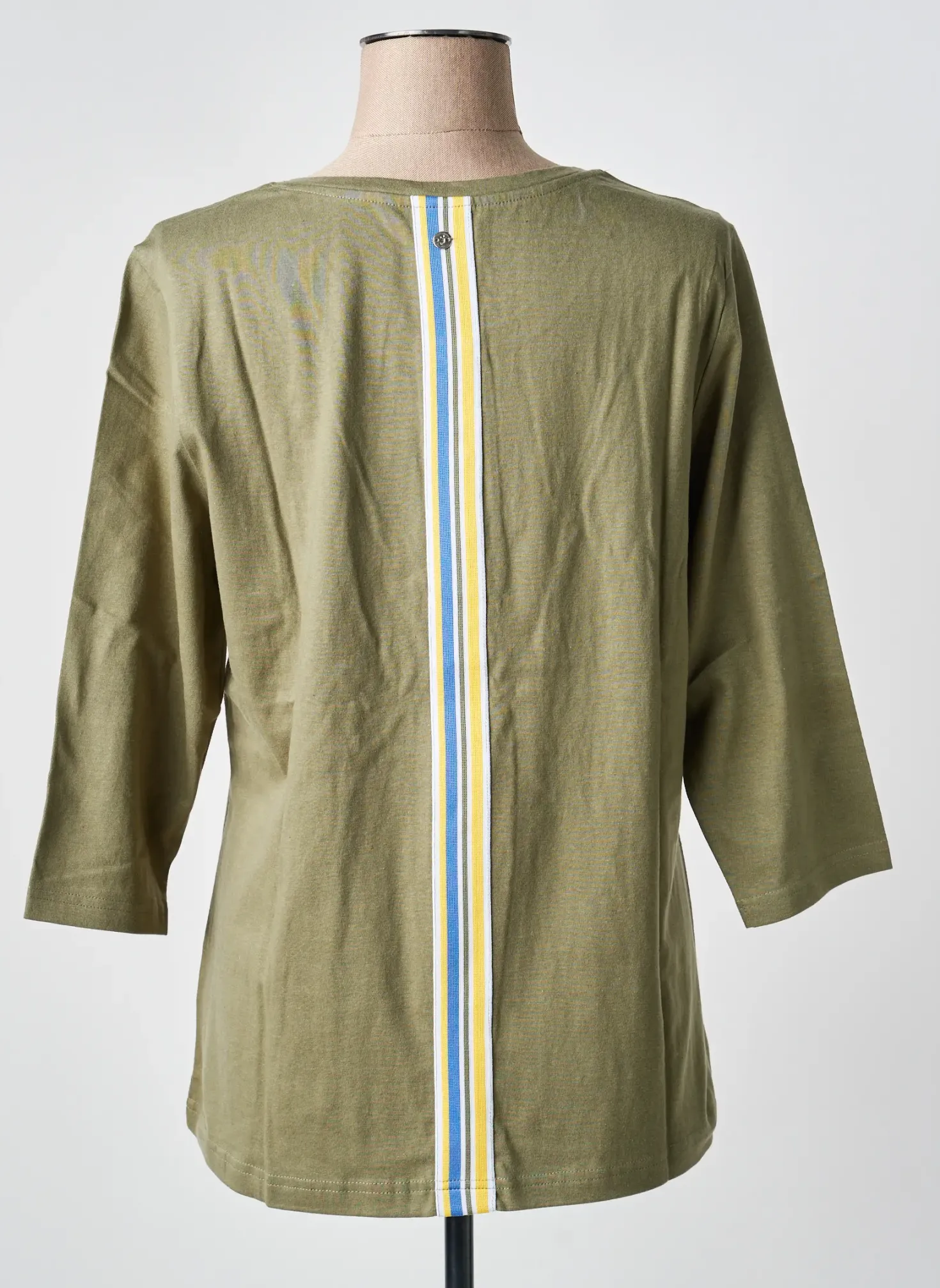 T-shirt Sheego Vert Manches 3/4