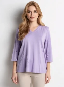 T-shirt Sheego Violet Manches 3/4