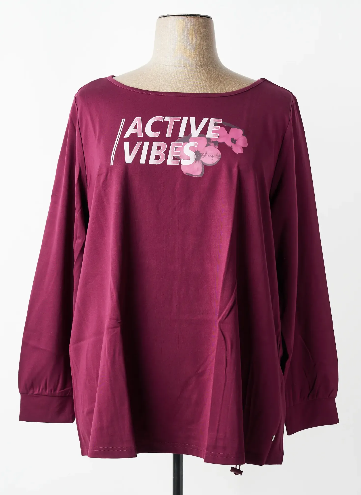 T-shirt Sheego Violet Manches Longues
