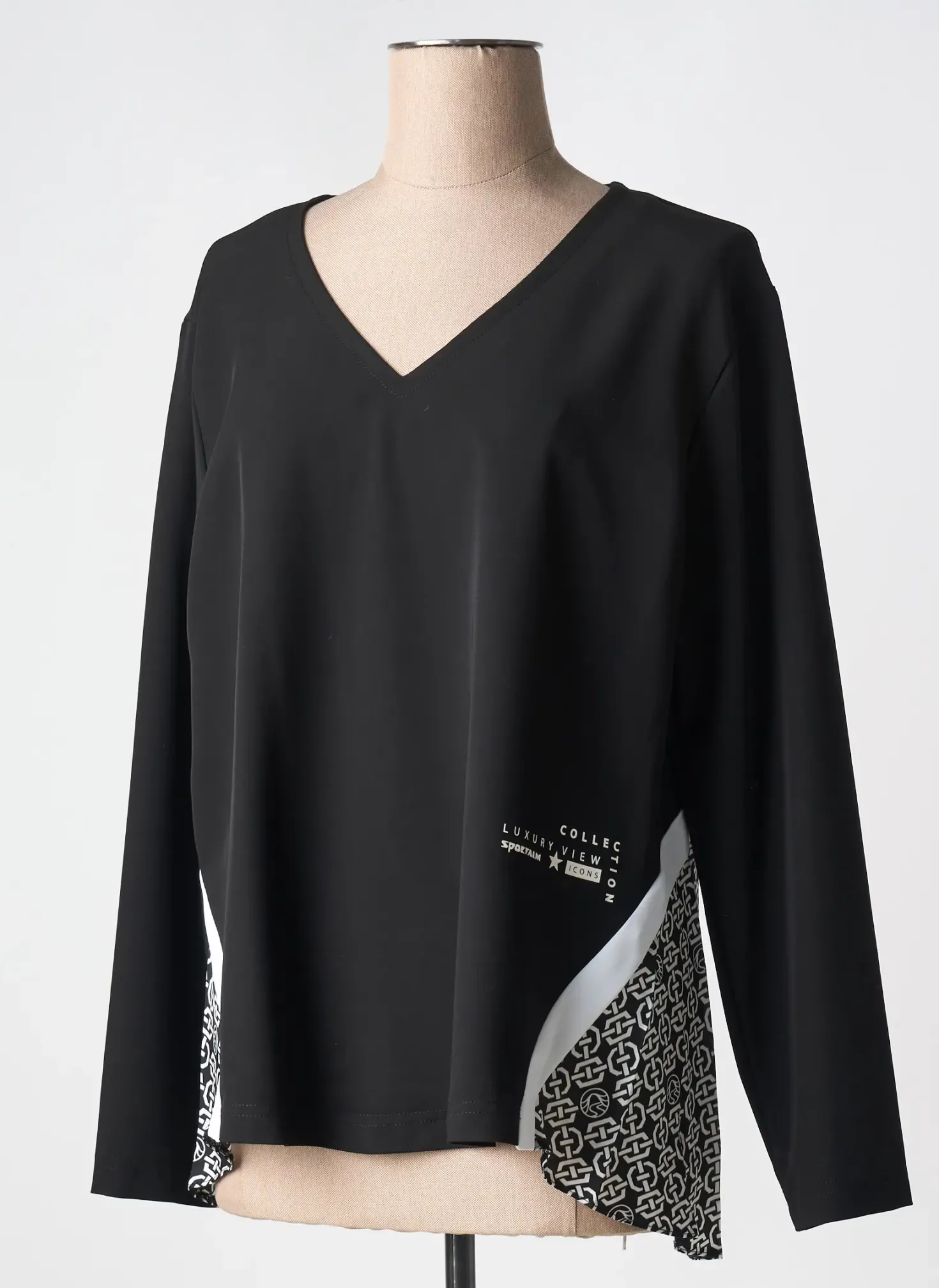 T-shirt Sportalm Noir Manches Longues
