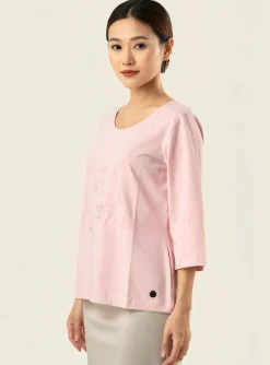 T-shirt Sportalm Rose Manches 3/4