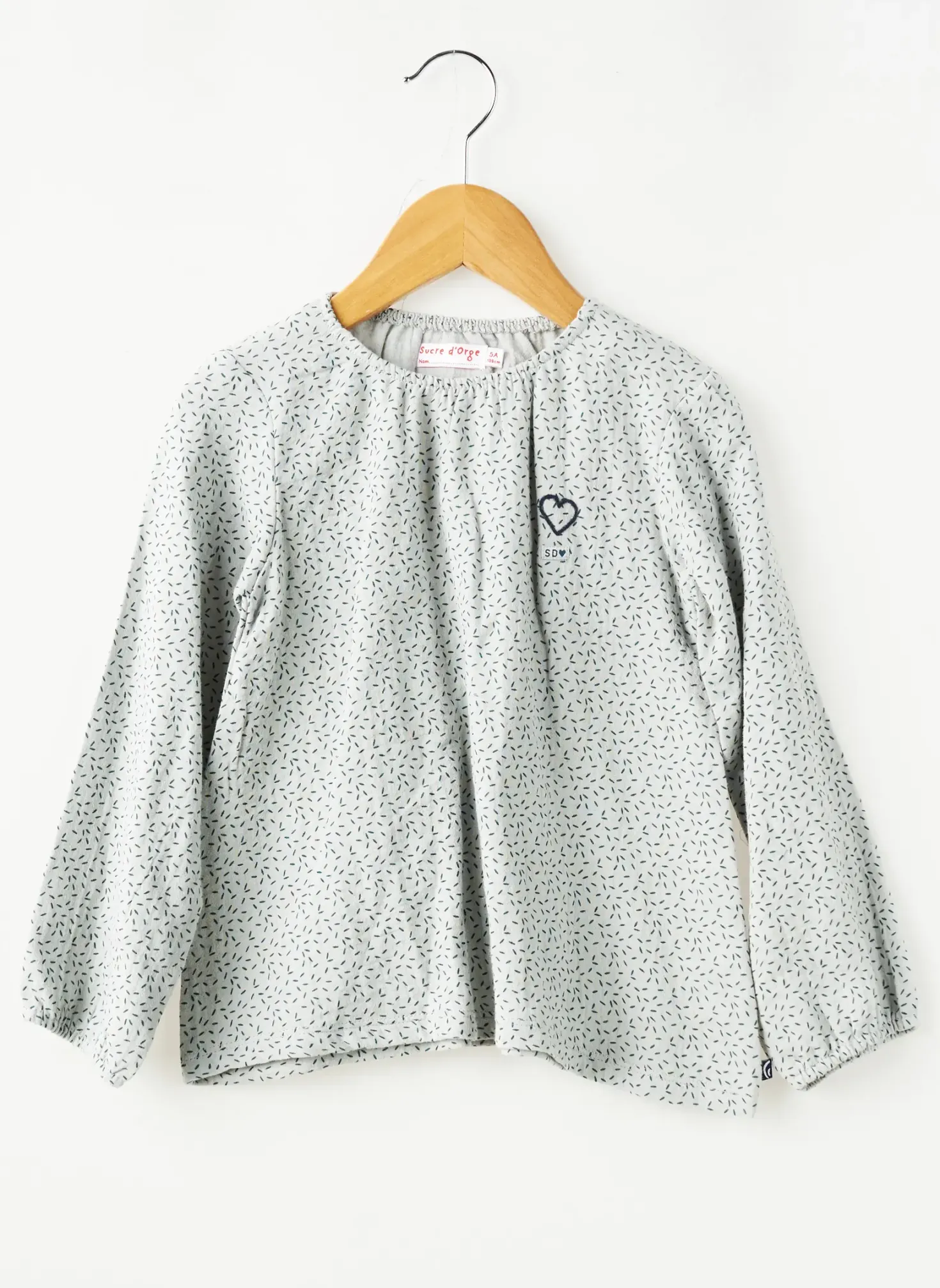 T-shirt Sucre D'orge Vert Manches Longues