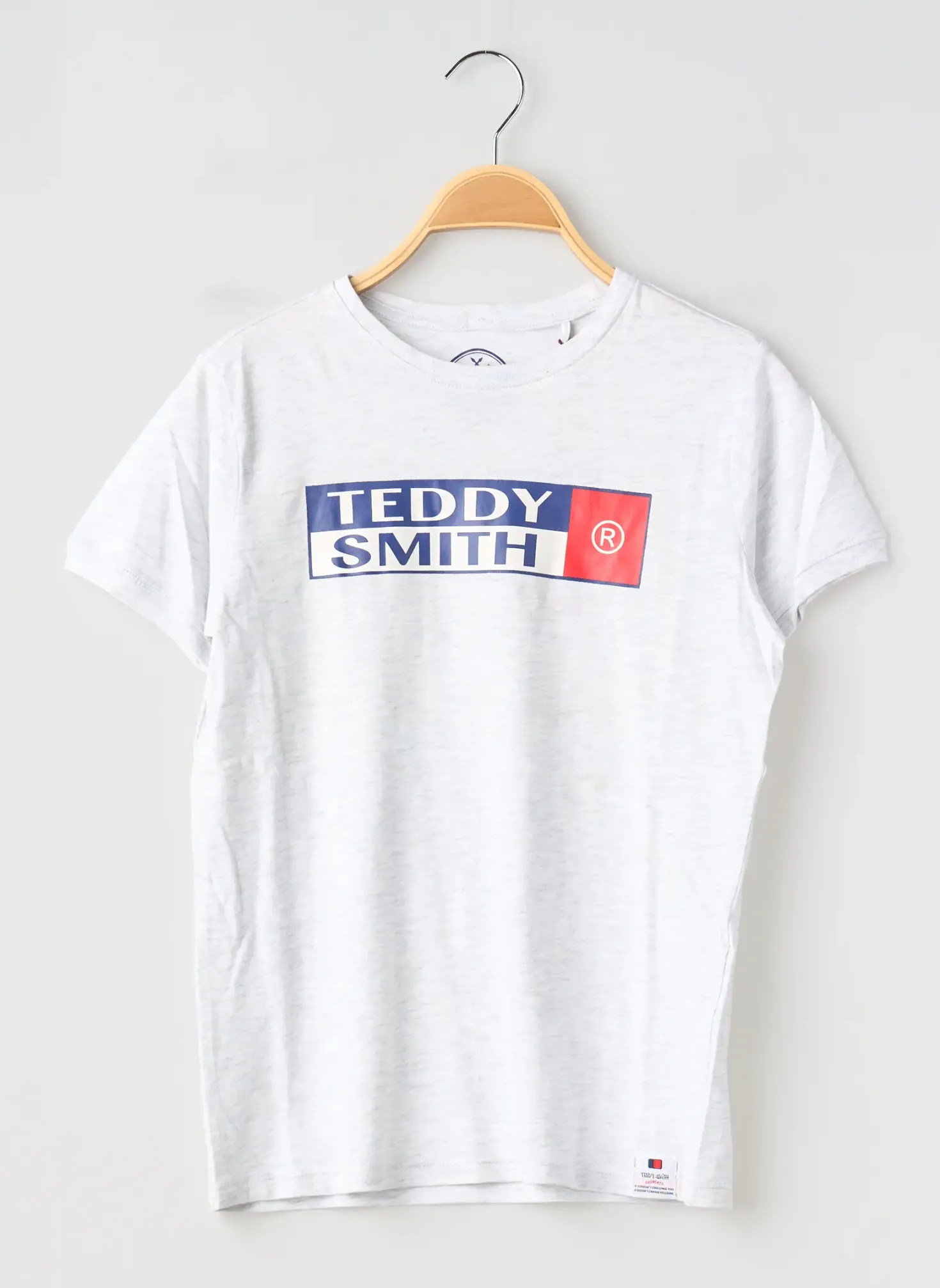 T-shirt Teddy Smith Blanc Manches Courtes