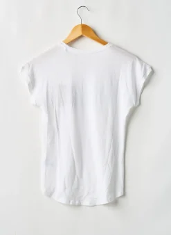 T-shirt Teddy Smith Blanc Manches Courtes