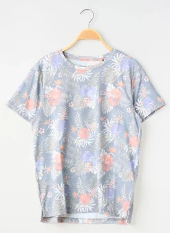 T-shirt Teddy Smith Bleu Manches Courtes