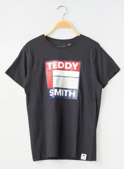 T-shirt Teddy Smith Noir Manches Courtes