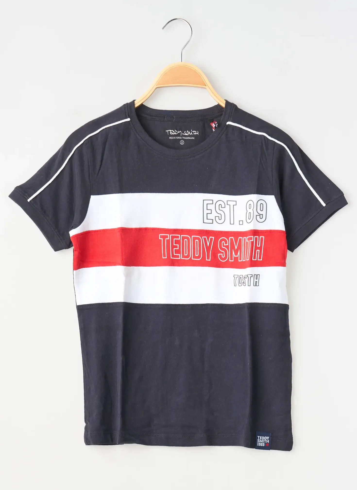T-shirt Teddy Smith Noir Manches Courtes
