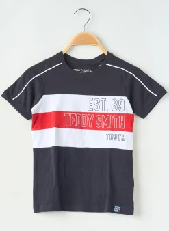 T-shirt Teddy Smith Noir Sans Manche