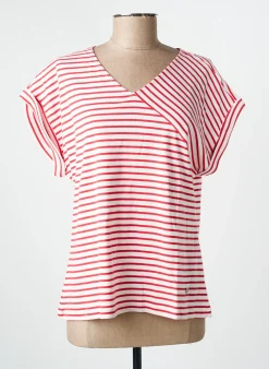 T-shirt Thalassa Rouge Manches Courtes