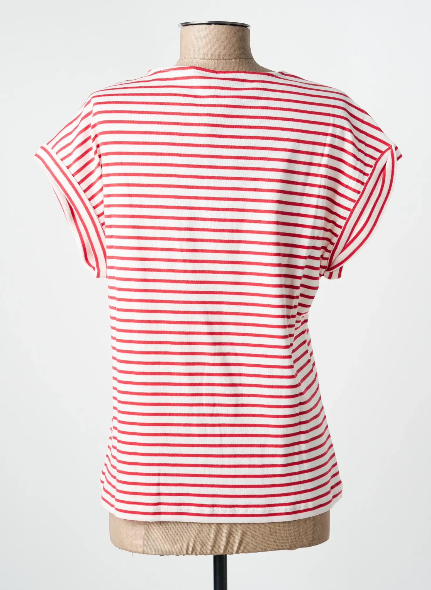 T-shirt Thalassa Rouge Manches Courtes
