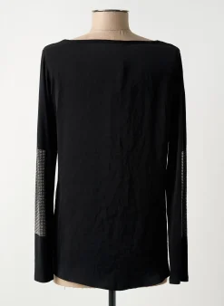 T-shirt Thomas Rabe Noir Manches Longues