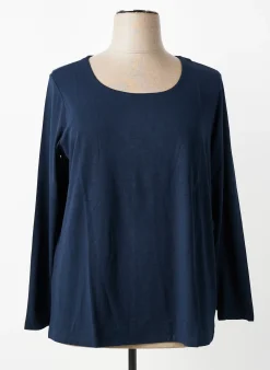 T-shirt Tom Tailor Bleu Manches Longues