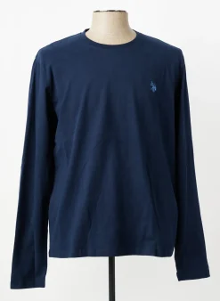 T-shirt U.s. Polo Assn Bleu Manches Longues