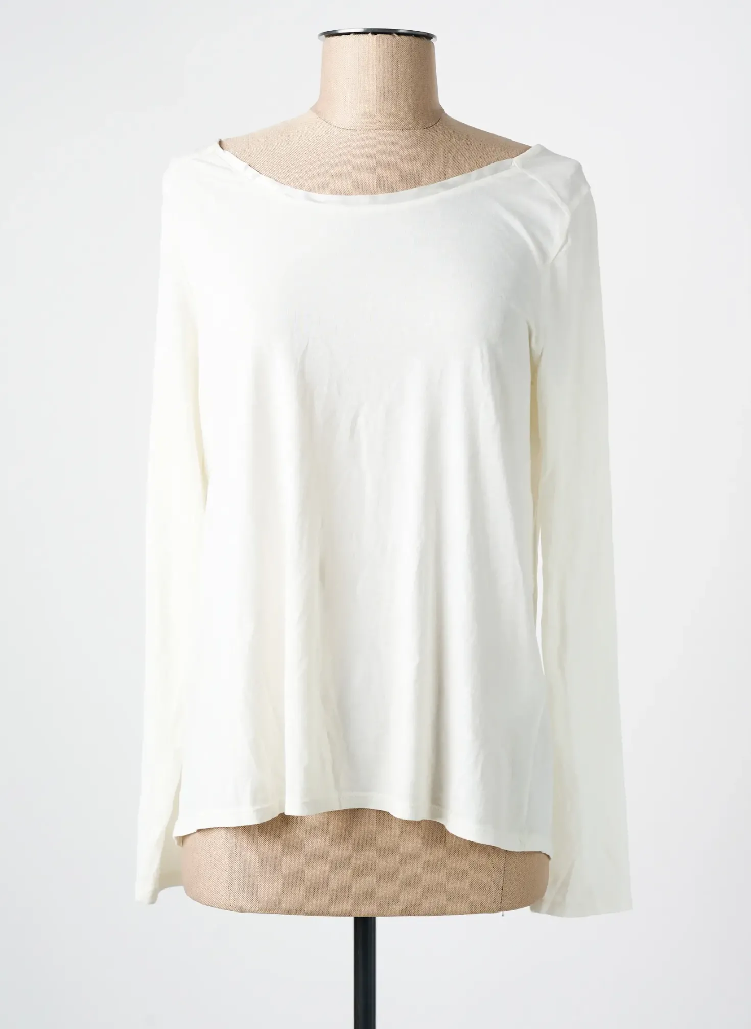 T-shirt Yerse Blanc Manches Longues