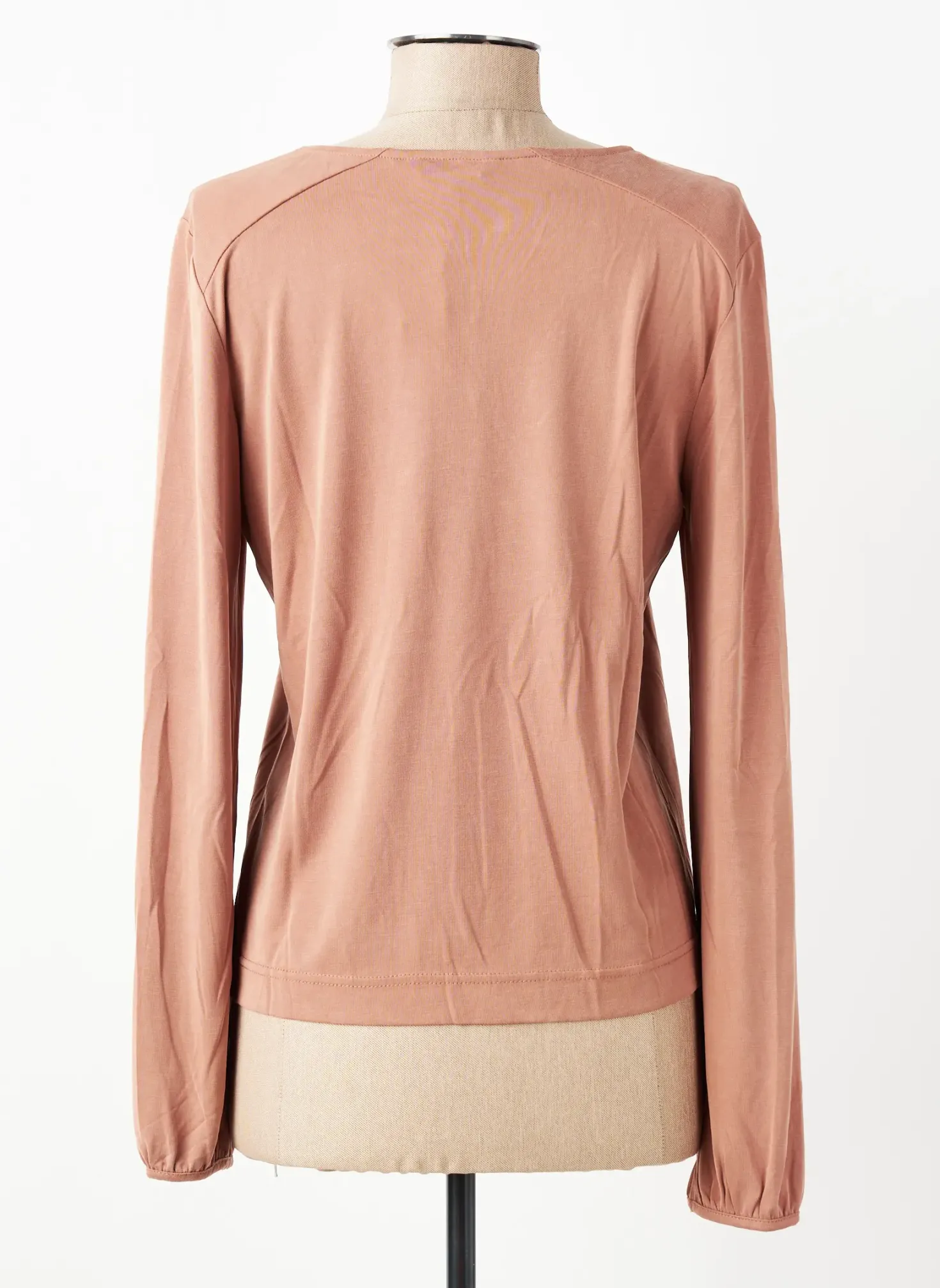 T-shirt Yerse Marron Manches Longues