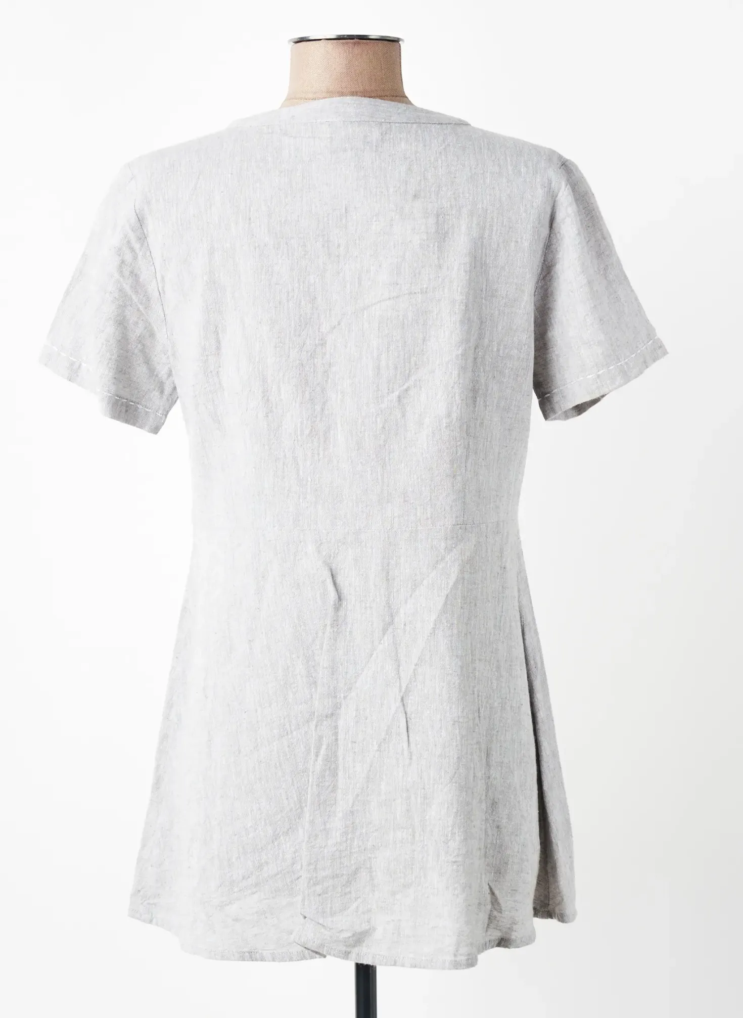 Tunique Manches Courtes Aura By Figure Libre Gris