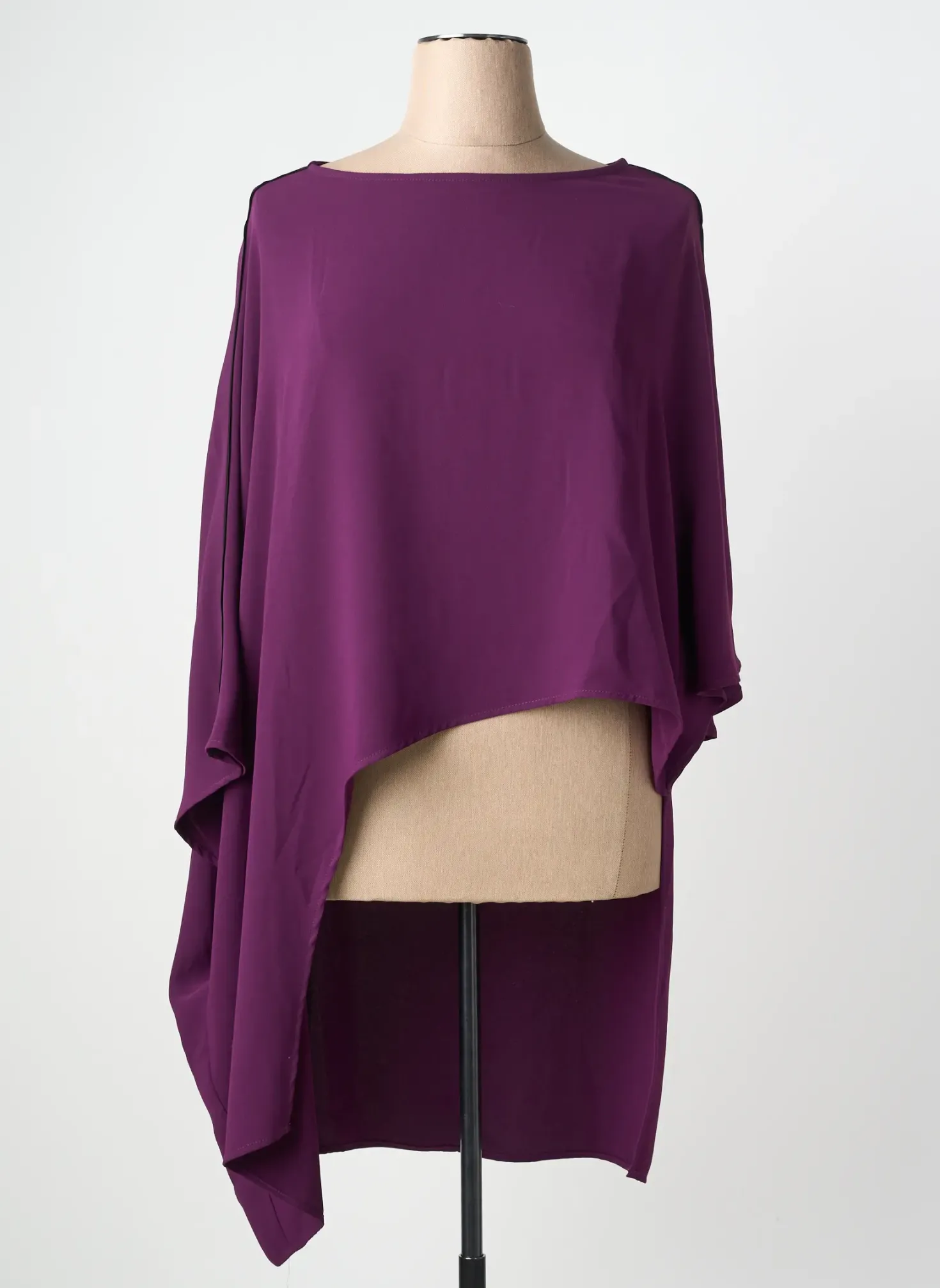 Tunique Manches Courtes Mat. Violet