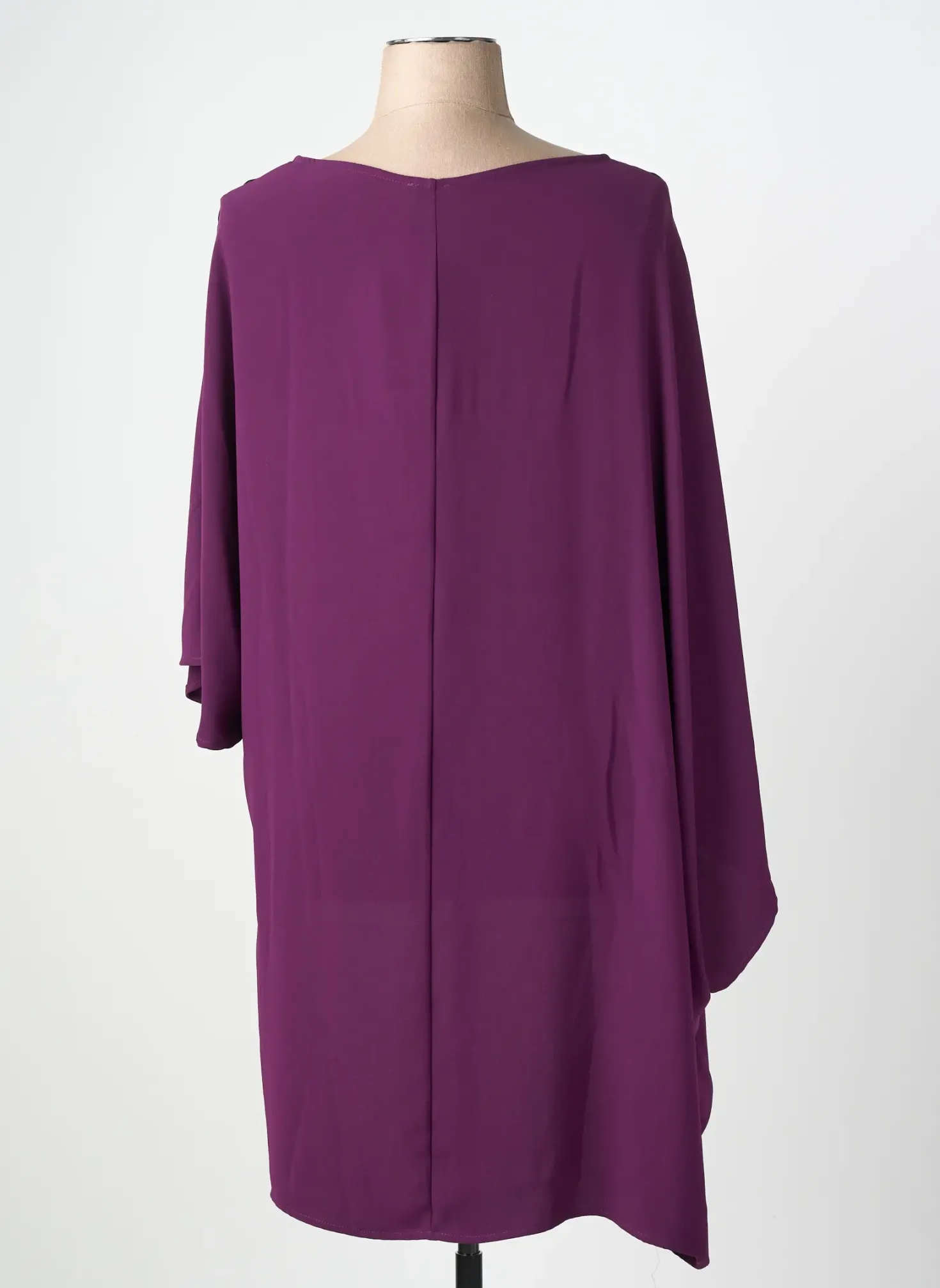 Tunique Manches Courtes Mat. Violet