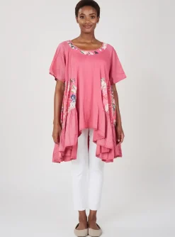 Tunique Manches Courtes Rhum Raisin Rose