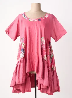 Tunique Manches Courtes Rhum Raisin Rose