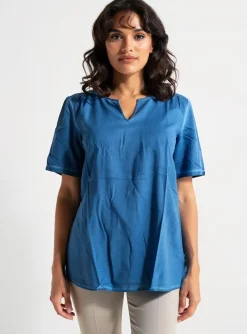Tunique Manches Courtes Sheego Bleu