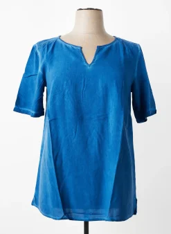 Tunique Manches Courtes Sheego Bleu