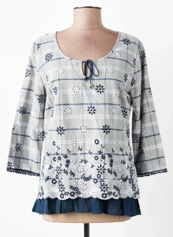 Tunique Manches Longues Aura By Figure Libre Bleu